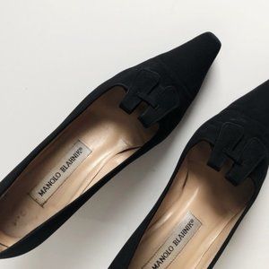 Vintage Black Manolo Blanhik Heels